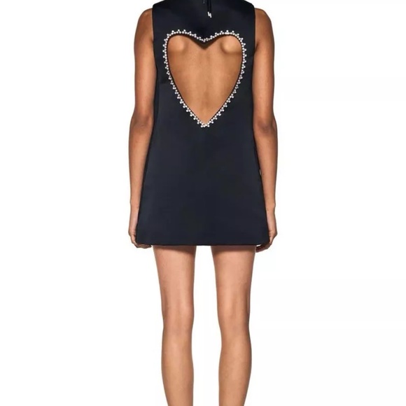 NWT AREA Crystal Heart Open Back Dress (Large) Retails for $795 - Picture 5 of 11